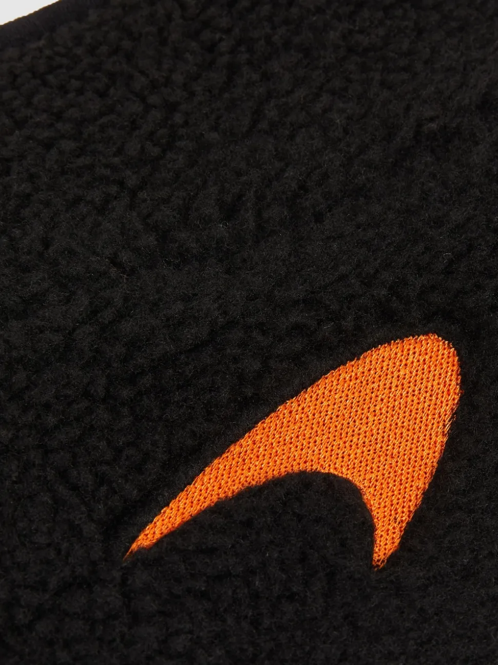 Reiss Black Snoop McLaren F1 Team Embroidered Fleece Jacket Unisex Fit