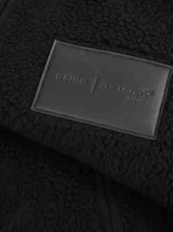 Reiss Black Snoop McLaren F1 Team Embroidered Fleece Jacket Unisex Fit