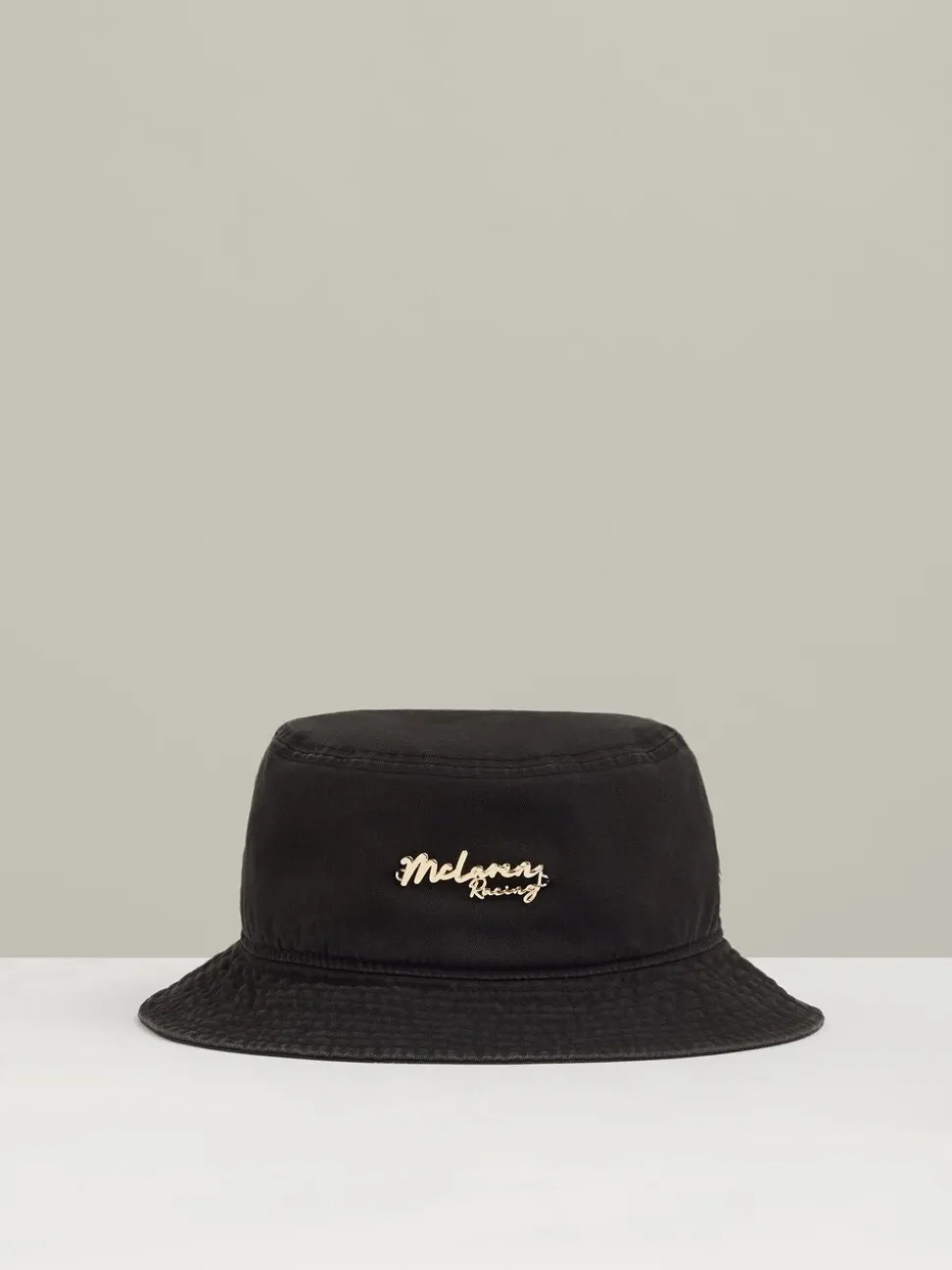 Reiss Black Tapered Unisex Fit McLaren Racing Cotton Bucket Hat