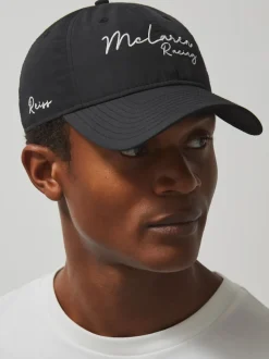 Reiss Black 9Twenty Unisex Fit McLaren Racing Logo Embroidered Cap