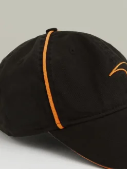 Reiss Black Washed Twenty McLaren F1 Team Speedmark Cap Unisex Fit