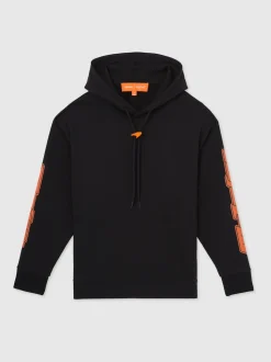 Reiss Black Zak McLaren F1 Team Oversize Toggle Hoodie Unisex Fit