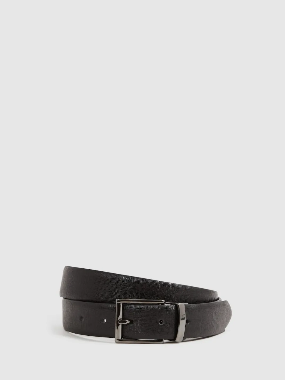 Reiss Black/Brown Ricky Reversible Leather Belt