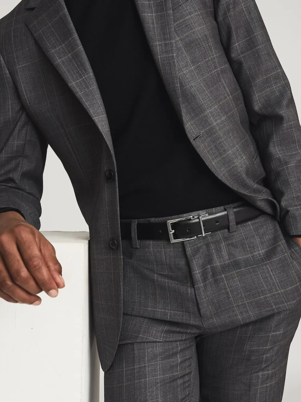 Reiss Black/Brown Ricky Reversible Leather Belt