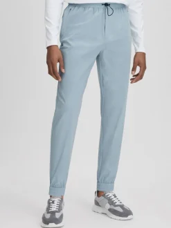 Reiss Blue Silver Dax Castore Water Repellent Track Joggers