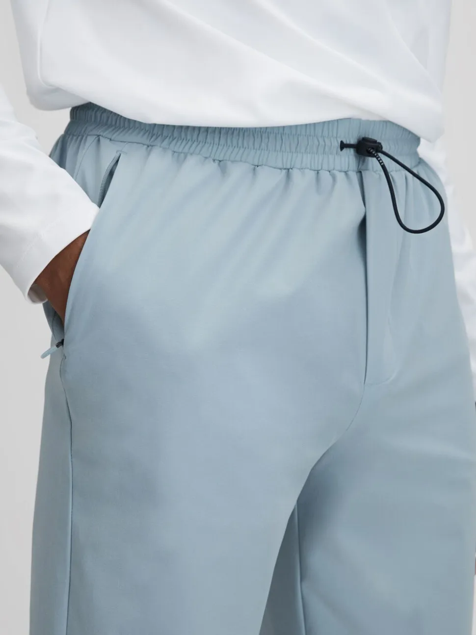 Reiss Blue Silver Dax Castore Water Repellent Track Joggers