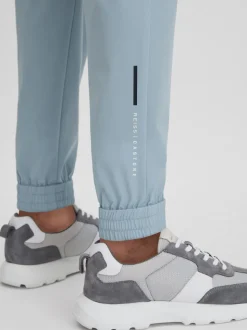 Reiss Blue Silver Dax Castore Water Repellent Track Joggers