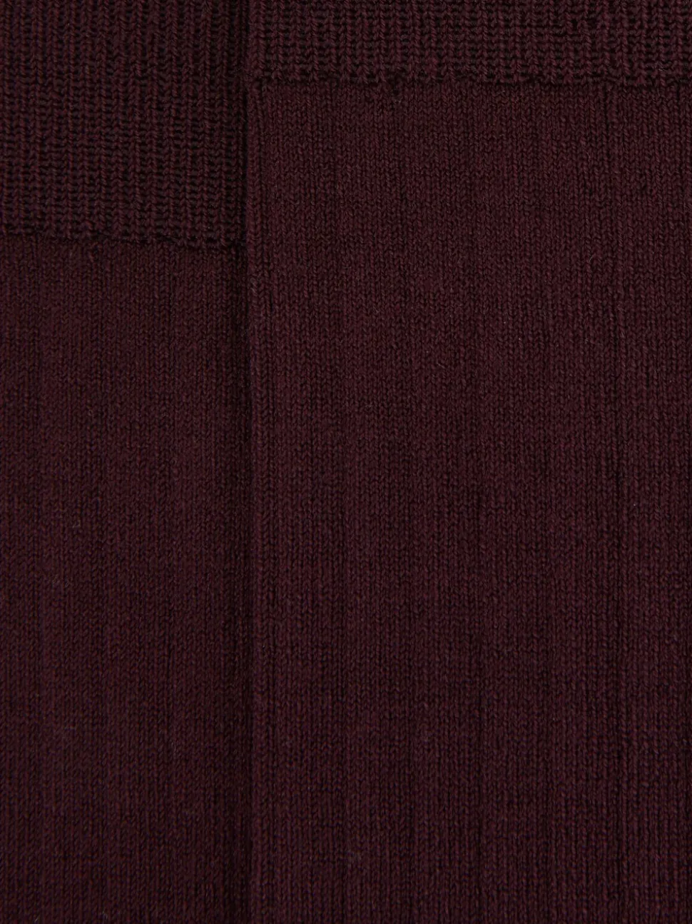 Reiss Bordeaux Fela Cotton-Blend Ribbed Socks