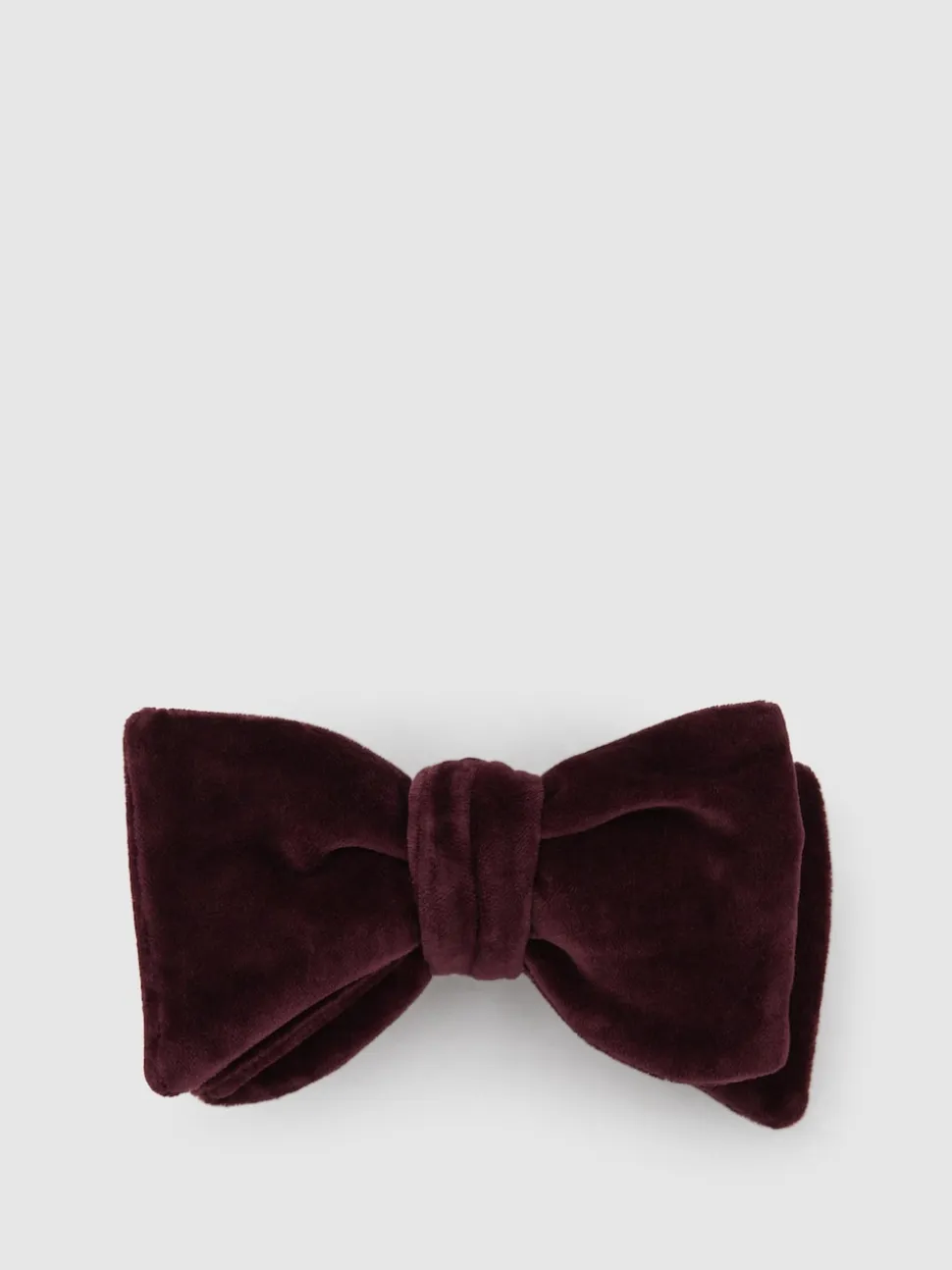 Reiss Bordeaux Hike Velvet Bow Tie