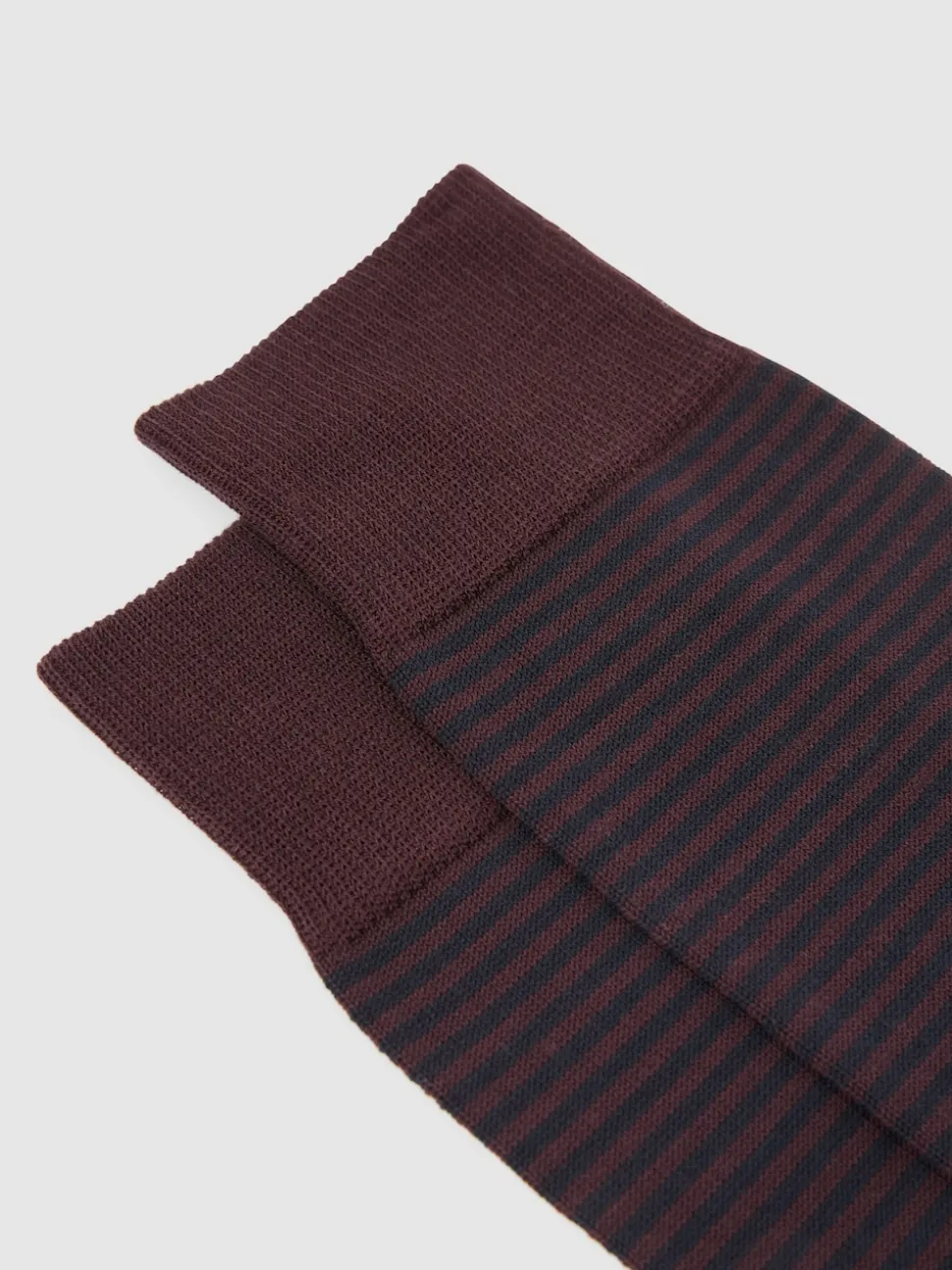 Reiss Bordeaux Mario Stripe Striped Socks