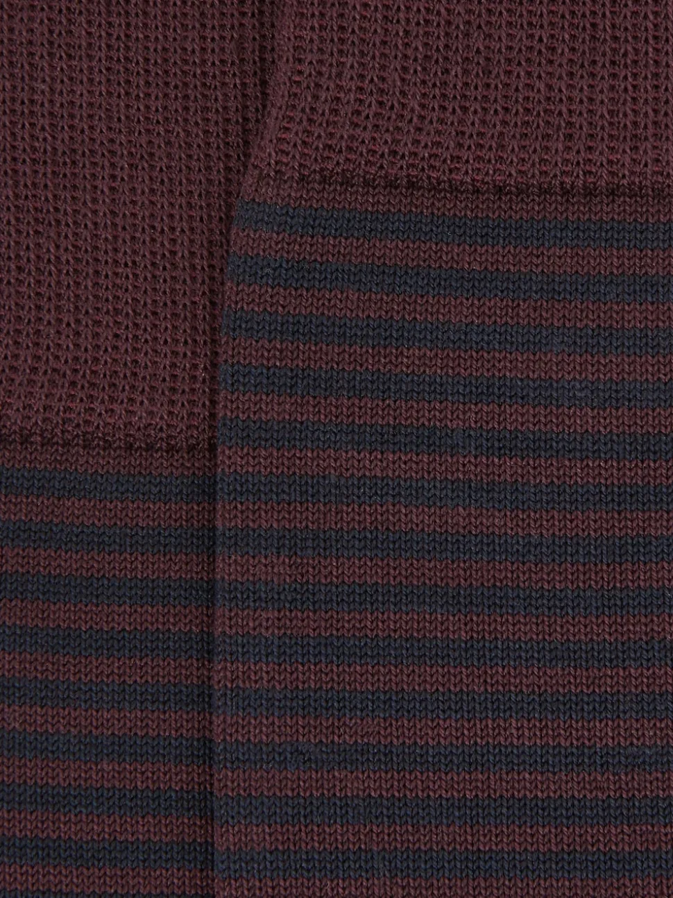 Reiss Bordeaux Mario Stripe Striped Socks