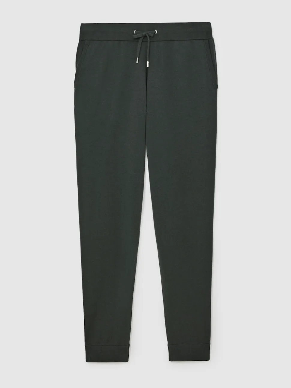 Reiss Bottle Green Billings Merino Wool-Blend Cuffed Joggers