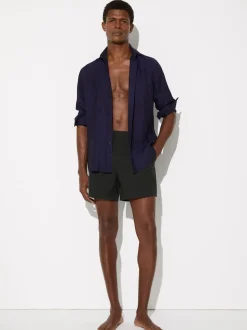 Reiss Bottle Green Sun Side-Adjuster Swim Shorts