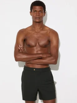 Reiss Bottle Green Sun Side-Adjuster Swim Shorts