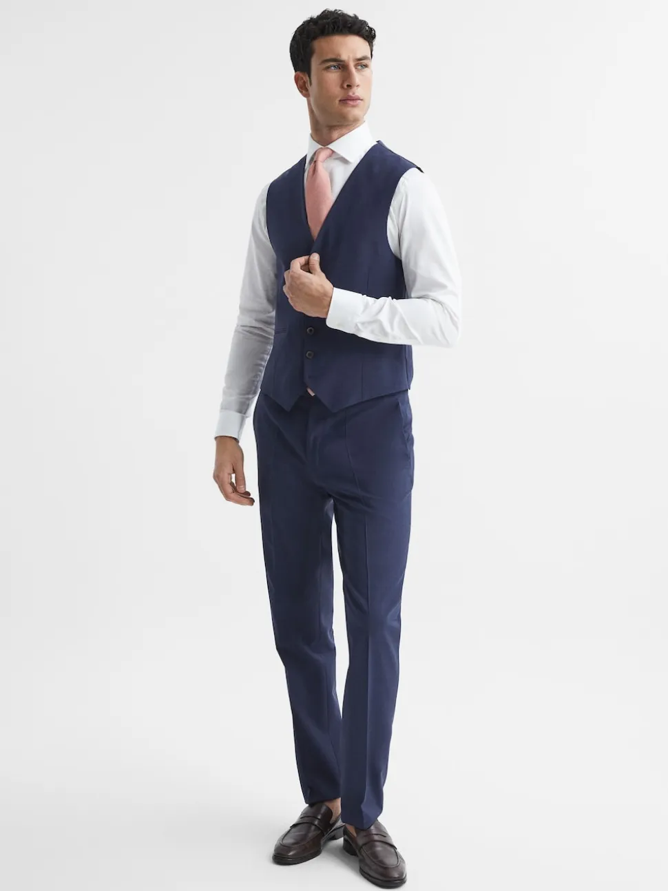 Reiss Bright Blue Wish Slim Fit Waistcoat
