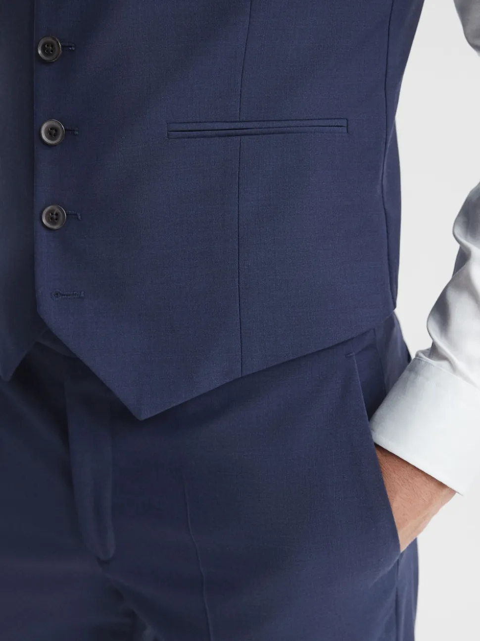 Reiss Bright Blue Wish Slim Fit Waistcoat