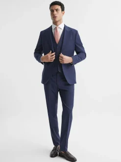 Reiss Bright Blue Wish Slim Fit Waistcoat