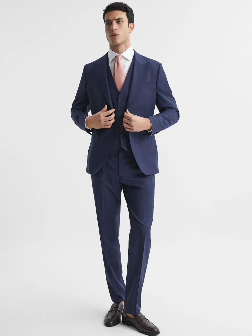 Reiss Bright Blue Wish Slim Fit Waistcoat