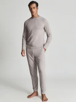 Reiss Brown Jose Melange Tracksuit Joggers