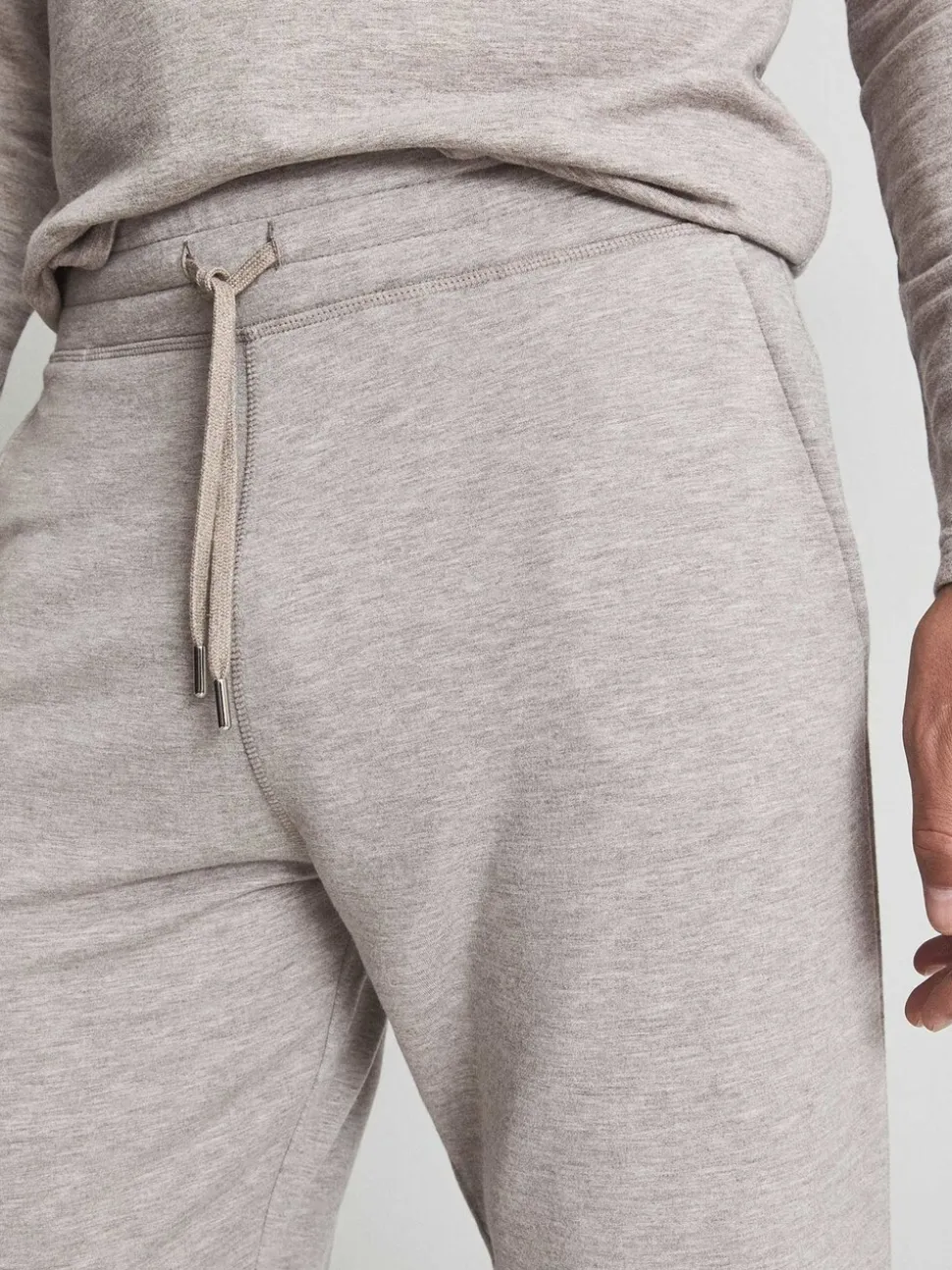 Reiss Brown Jose Melange Tracksuit Joggers