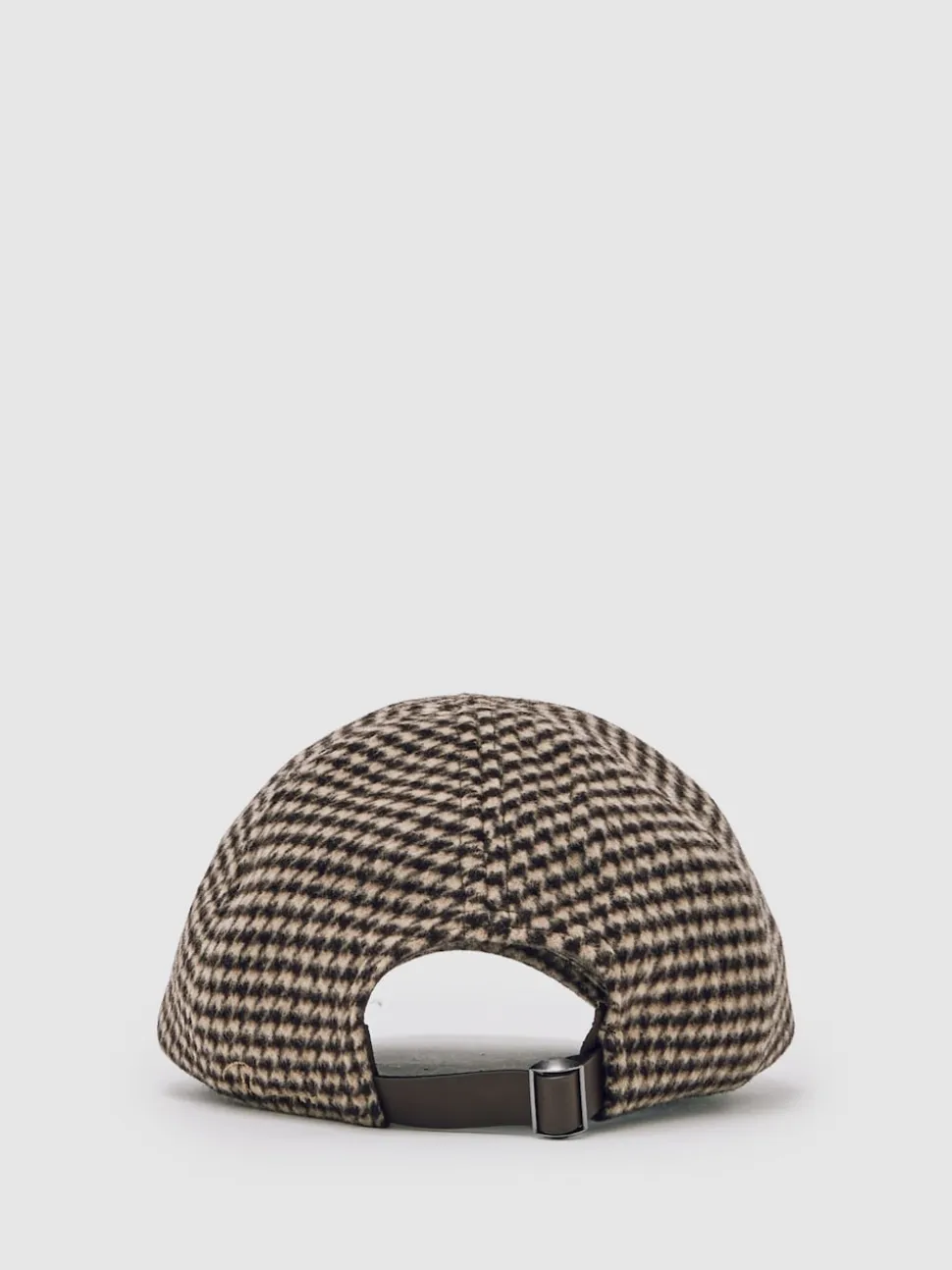Reiss Brown Wansbeck Wool-Blend Houndstooth-Check Cap