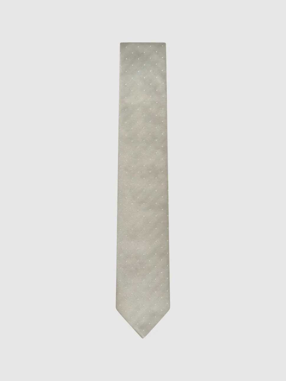 Reiss Champagne Liam Polka Dot Silk Tie