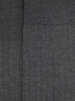 Reiss Charcoal Fela Cotton-Blend Ribbed Socks