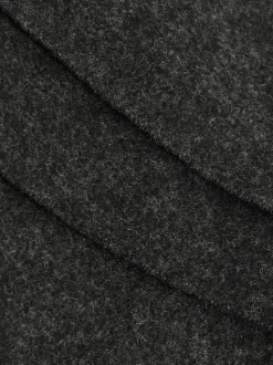 Reiss Charcoal Picton Wool and Cashmere Scarf