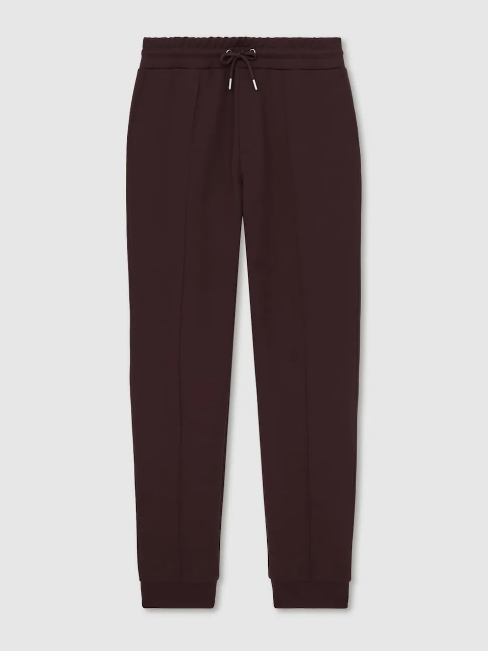 Reiss Cherry Red Premier Stretch-Jersey Tailored Joggers