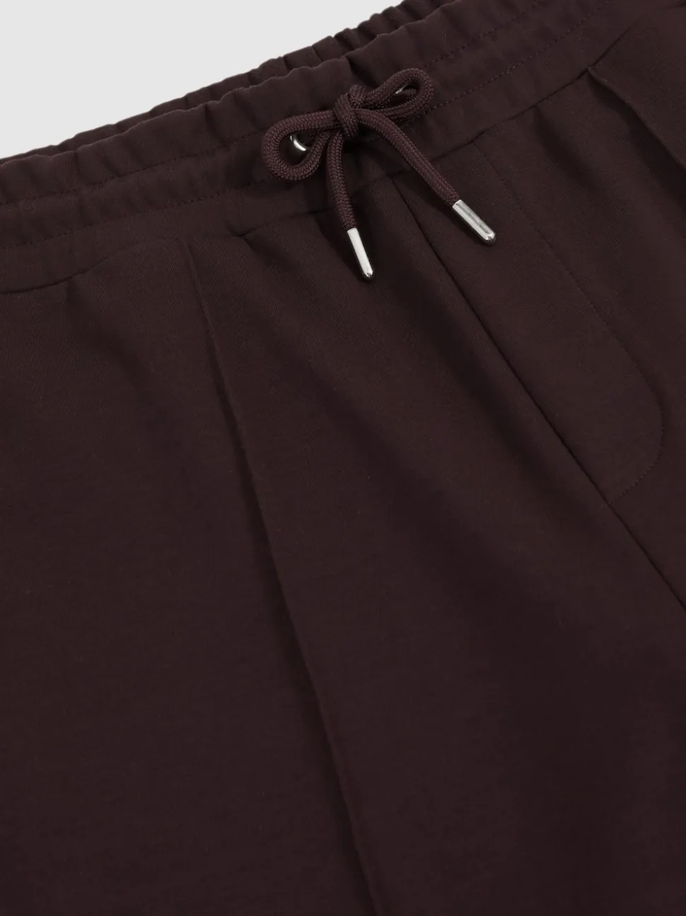 Reiss Cherry Red Premier Stretch-Jersey Tailored Joggers