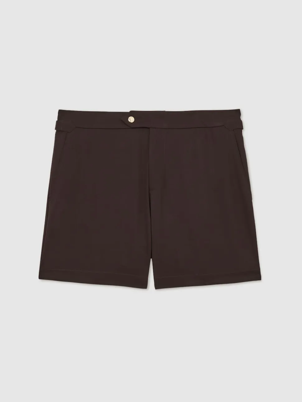 Reiss Chocolate Brown Sun Side-Adjuster Swim Shorts