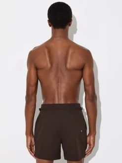 Reiss Chocolate Brown Sun Side-Adjuster Swim Shorts