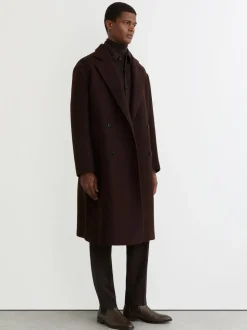Reiss Dark Brown Elba Leather Chelsea Boots