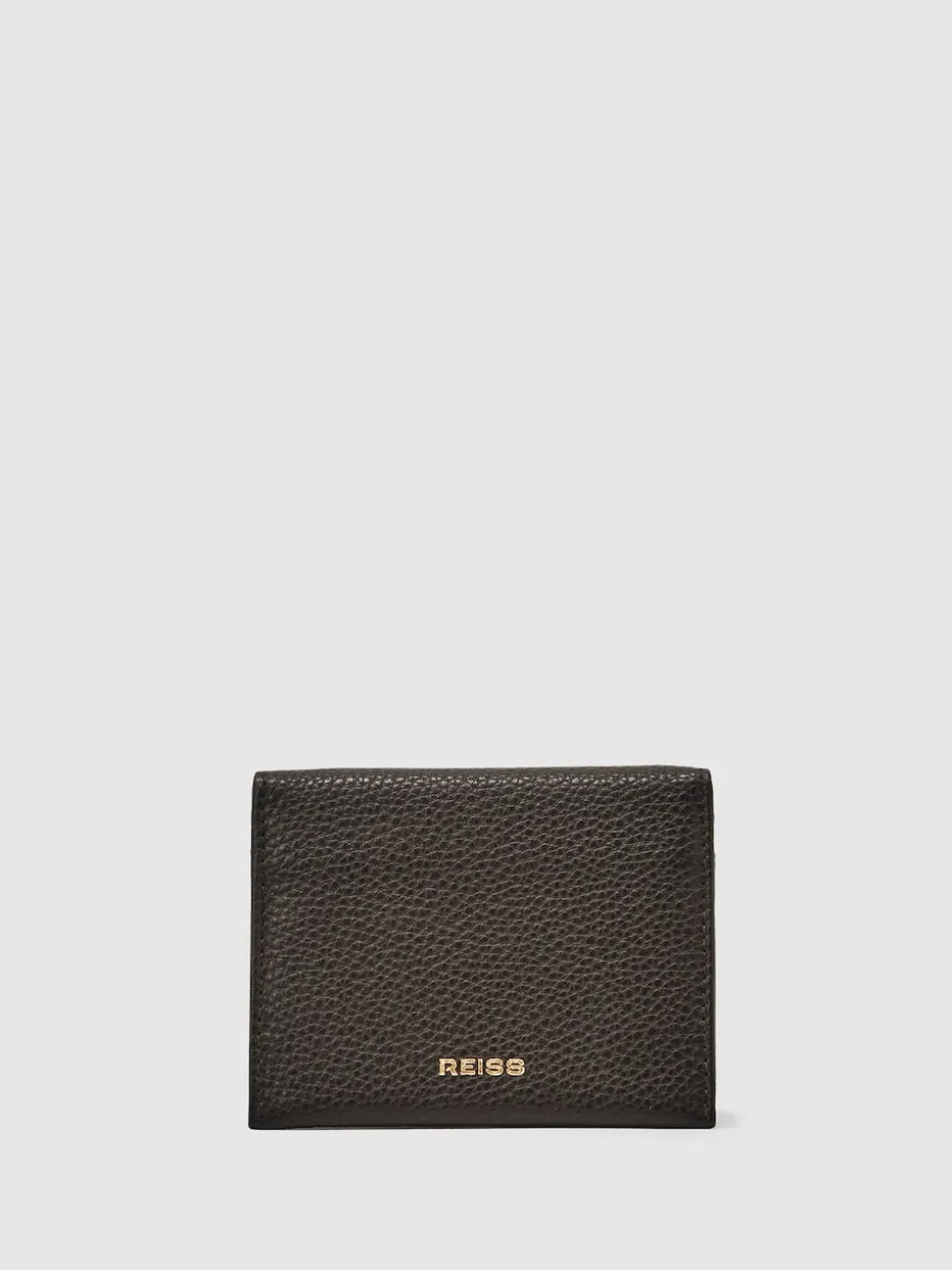 Reiss Dark Brown Hilton Leather Bi-Fold Cardholder