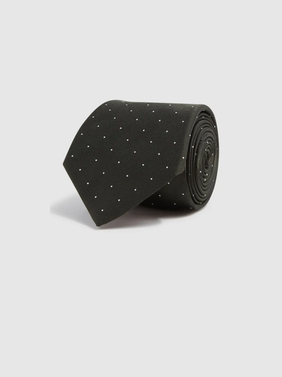 Reiss Dark Green Liam Polka Dot Silk Tie