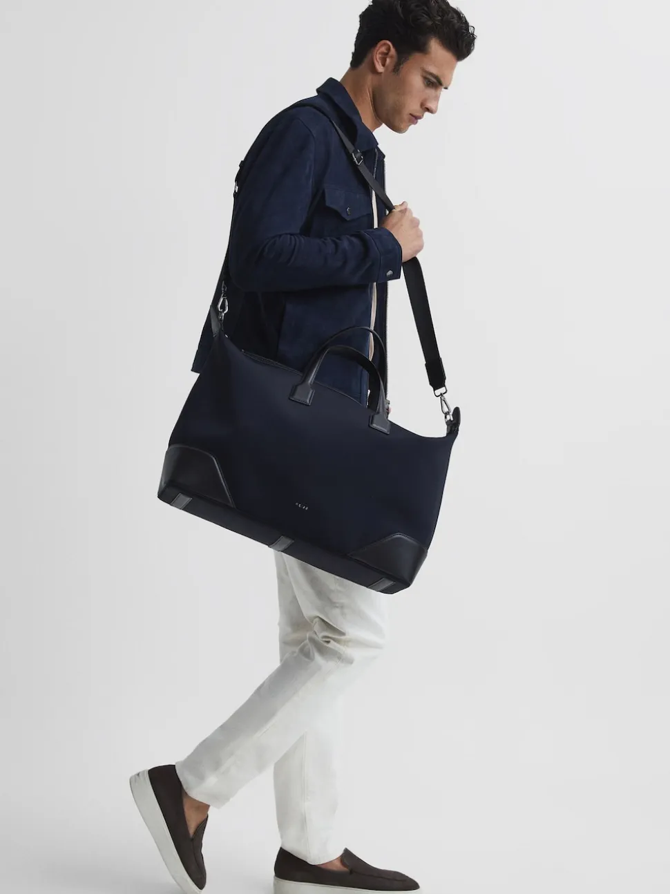 Reiss Dark Navy Elliot Neoprene Holdall