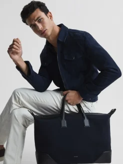 Reiss Dark Navy Elliot Neoprene Holdall
