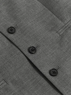 Reiss Grey Aspire Slim-Fit Wool Suit Waistcoat