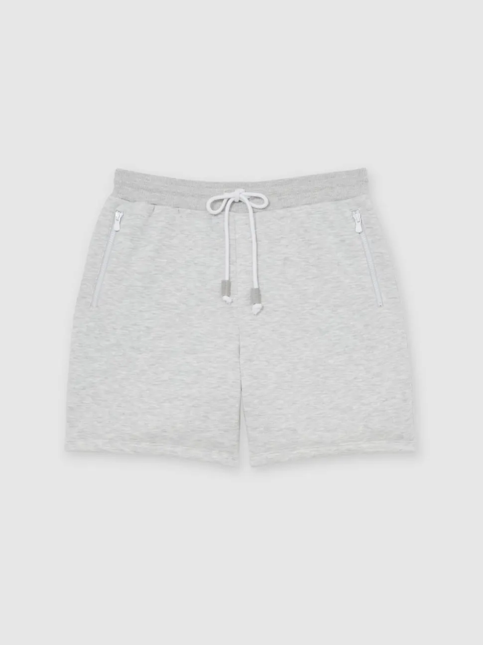 Reiss Grey Dusk Cotton-Blend Drawstring Shorts