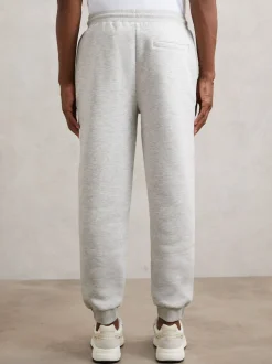 Reiss Grey Finch Cotton-Blend Drawstring Joggers