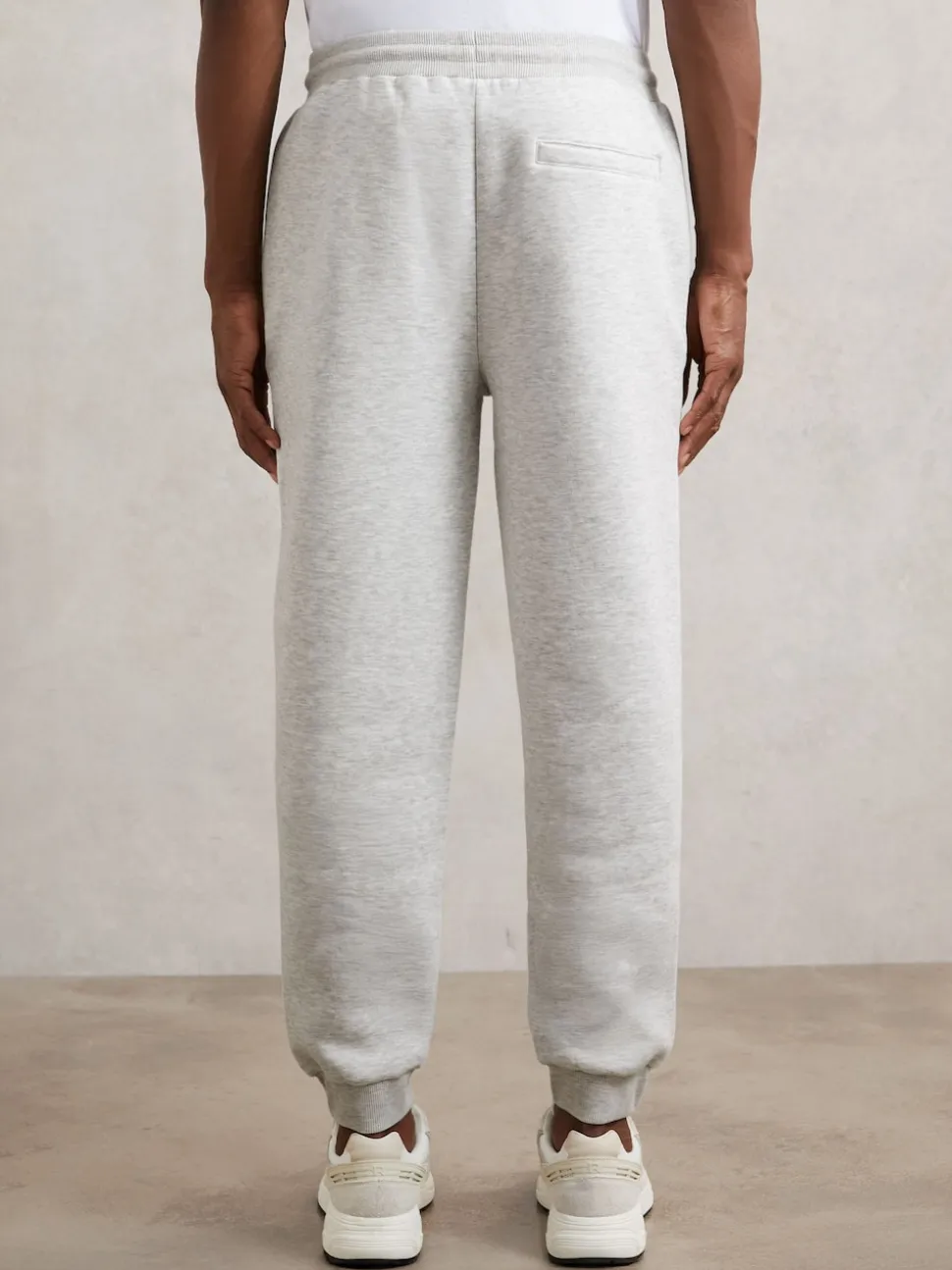 Reiss Grey Finch Cotton-Blend Drawstring Joggers