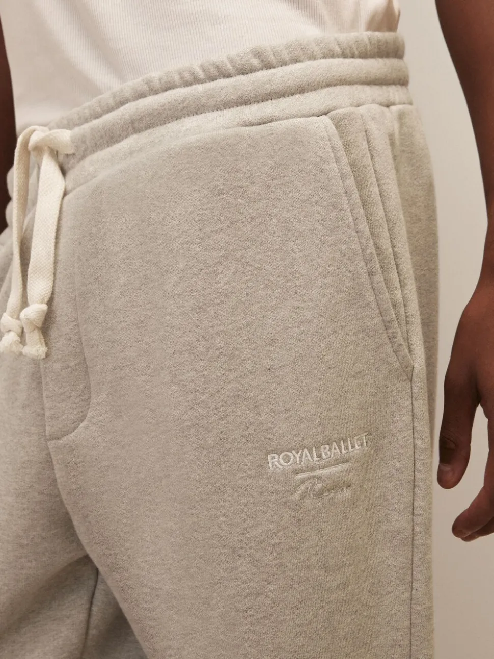 Reiss Grey Melange Jeté Reiss | Royal Ballet Cuffed Joggers