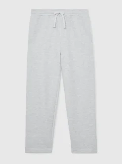 Reiss Grey Melange Tanner Cotton-Blend Heavyweight Joggers