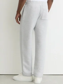 Reiss Grey Melange Tanner Cotton-Blend Heavyweight Joggers