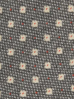 Reiss Grey Tullio Wool-Silk Floral-Medallion Tie