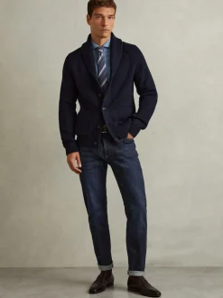 Reiss Indigo Blue Wash Picton Cotton-Stretch Slim-Fit Jeans