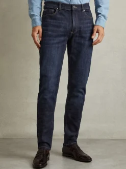 Reiss Indigo Blue Wash Picton Cotton-Stretch Slim-Fit Jeans