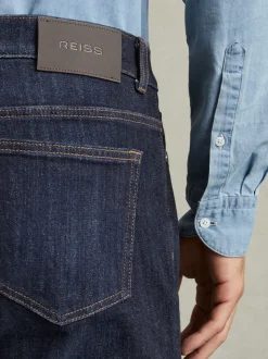 Reiss Indigo Blue Wash Picton Cotton-Stretch Slim-Fit Jeans
