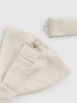 Reiss Ivory Boyle Grosgrain Silk Bow Tie