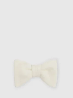 Reiss Ivory Hike Velvet Bow Tie
